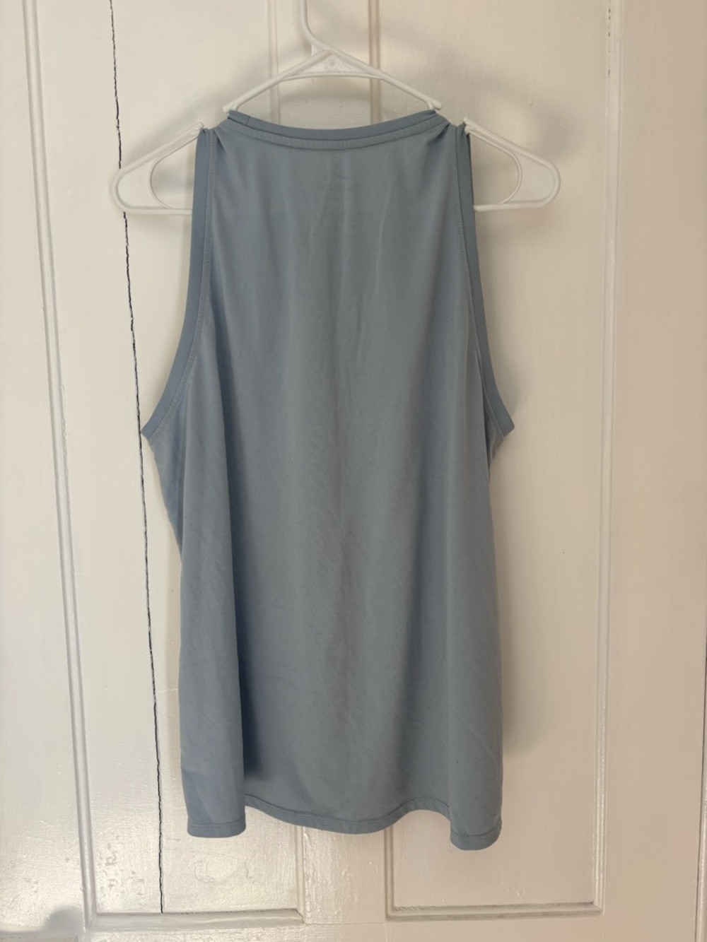 Nike Women's Pale Blue Athletic Tank with White Swoosh - Picture 3 of 3